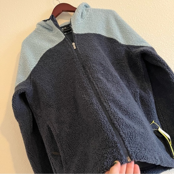 NWT All In Motion Men’s Sherpa Full Zip Hoodie Determined Blue - Picture 7 of 11